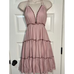 Exist Rose Shadow Halter Dress, Women's Size M